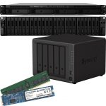 Synology 16GB DDR4, SSD, and NAS Enclosures