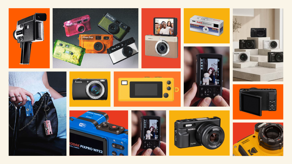 The Top Compact Cameras from Camp Snap, Kodak, Yashica, and Kreate