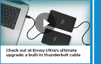 Envoy Ultra built-in thunderbolt cable