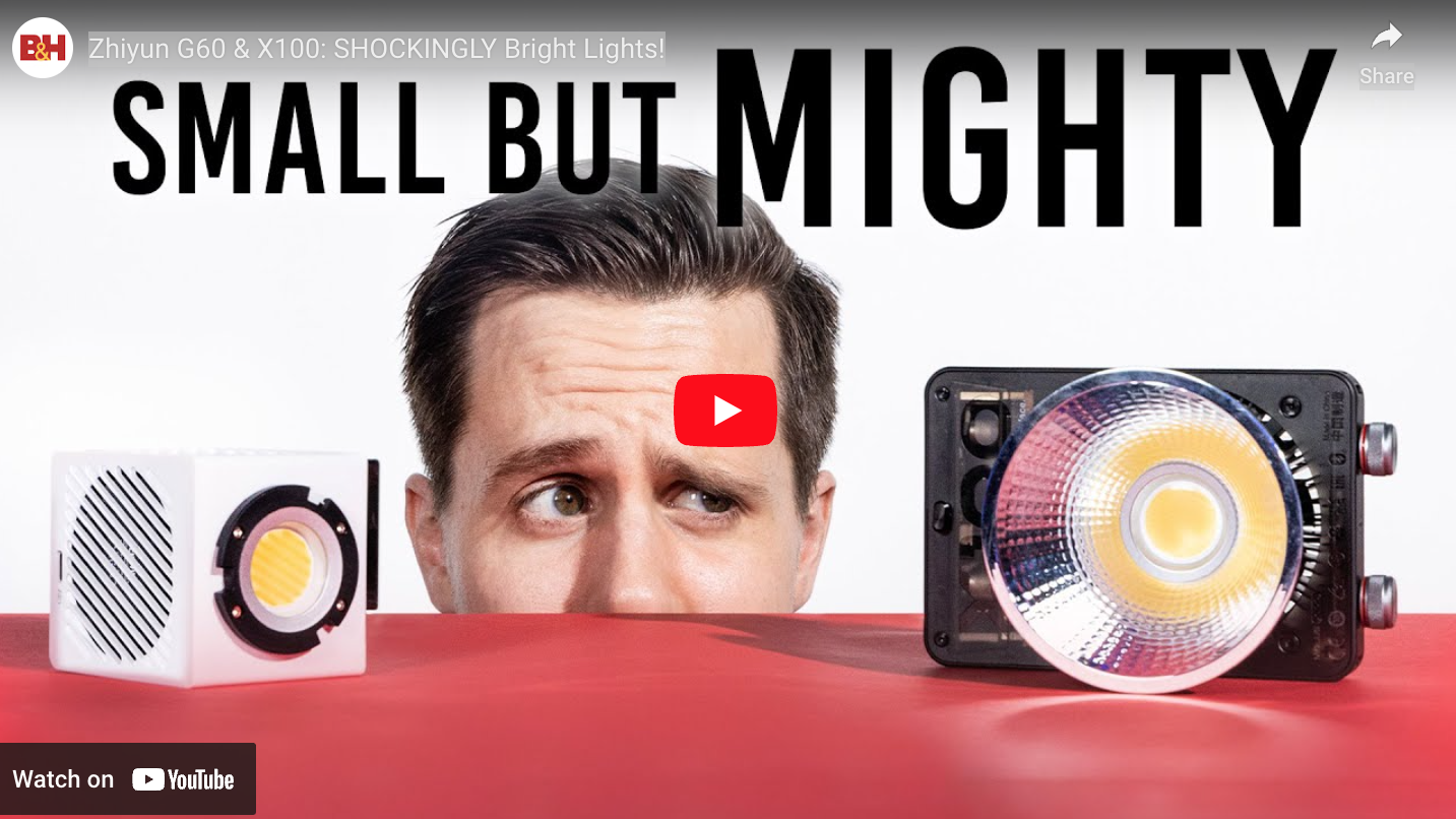 Zhiyun G60 & X100: SHOCKINGLY Bright Lights!