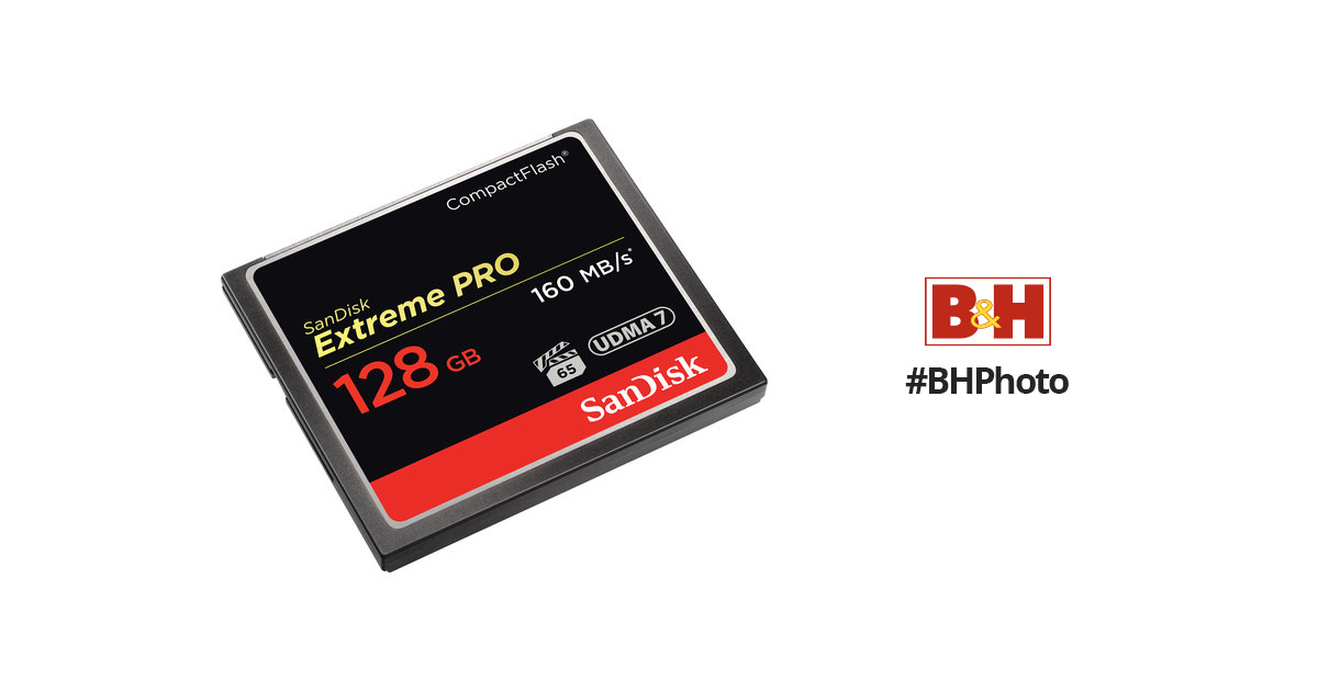 SanDisk 128GB Extreme Pro CompactFlash Memory SDCFXPS-128G-A46