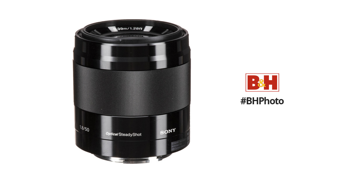Sony E 50mm f/1.8 OSS Lens (Black) SEL50F18/B B&H Photo Video