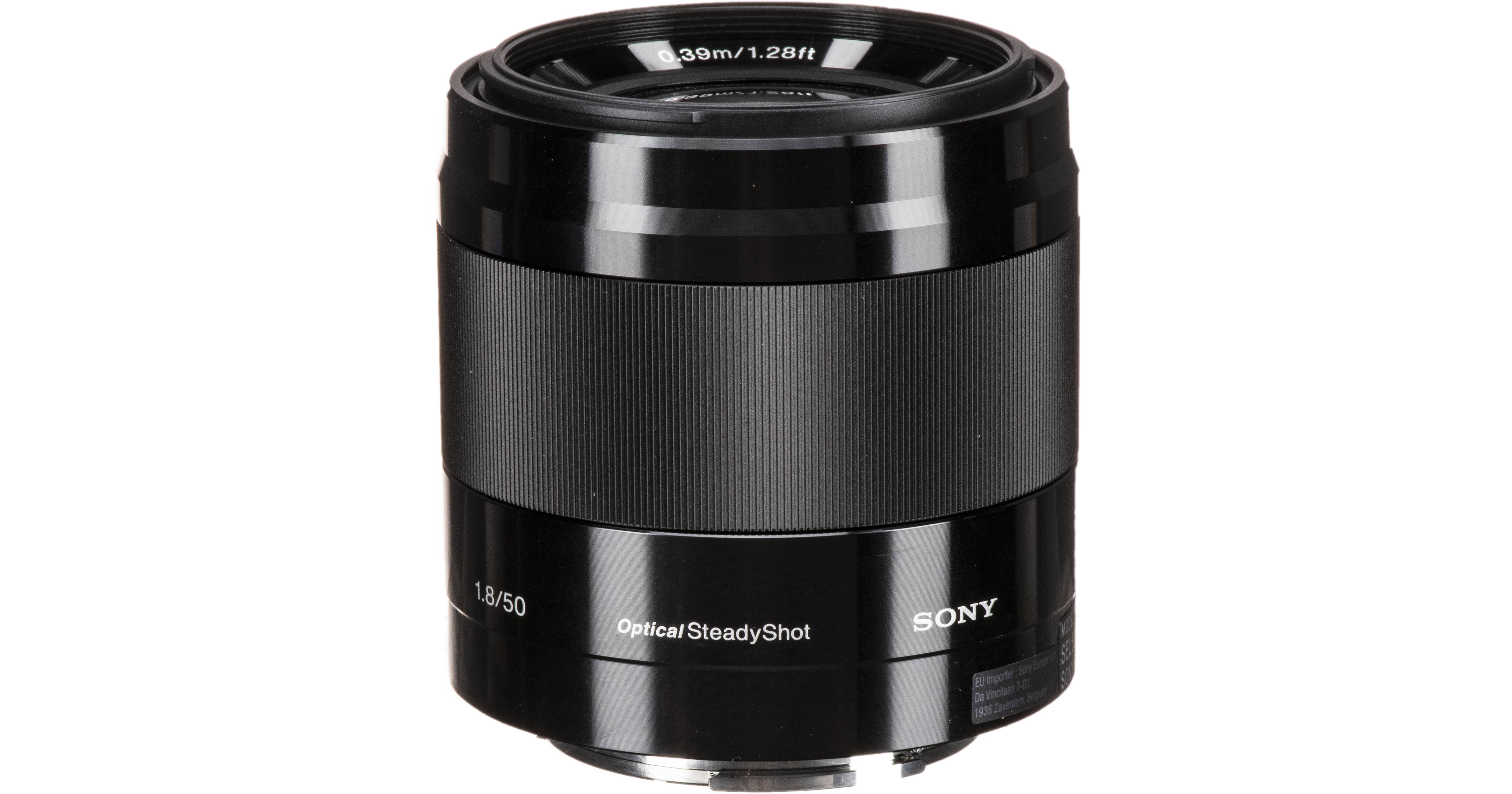 Sony E 50mm f/1.8 E OSS Autofocus APS-C Lens for E-Mount, Black (49}  SEL50F18 at KEH Camera