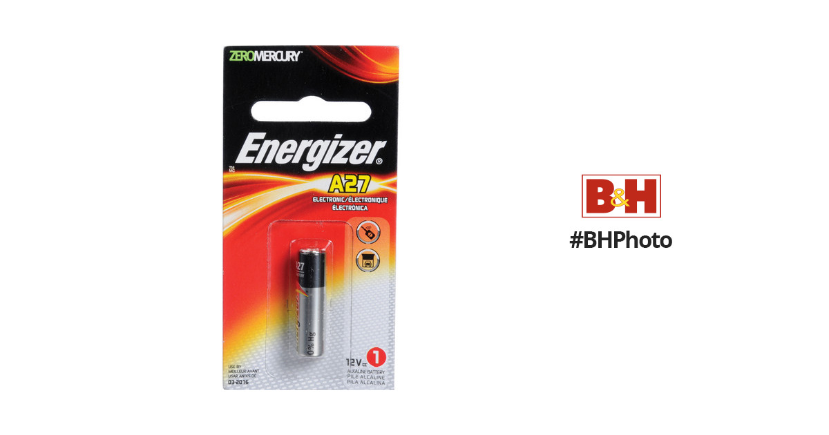 Energizer A27 12V Alkaline Battery A27 B&H Photo Video