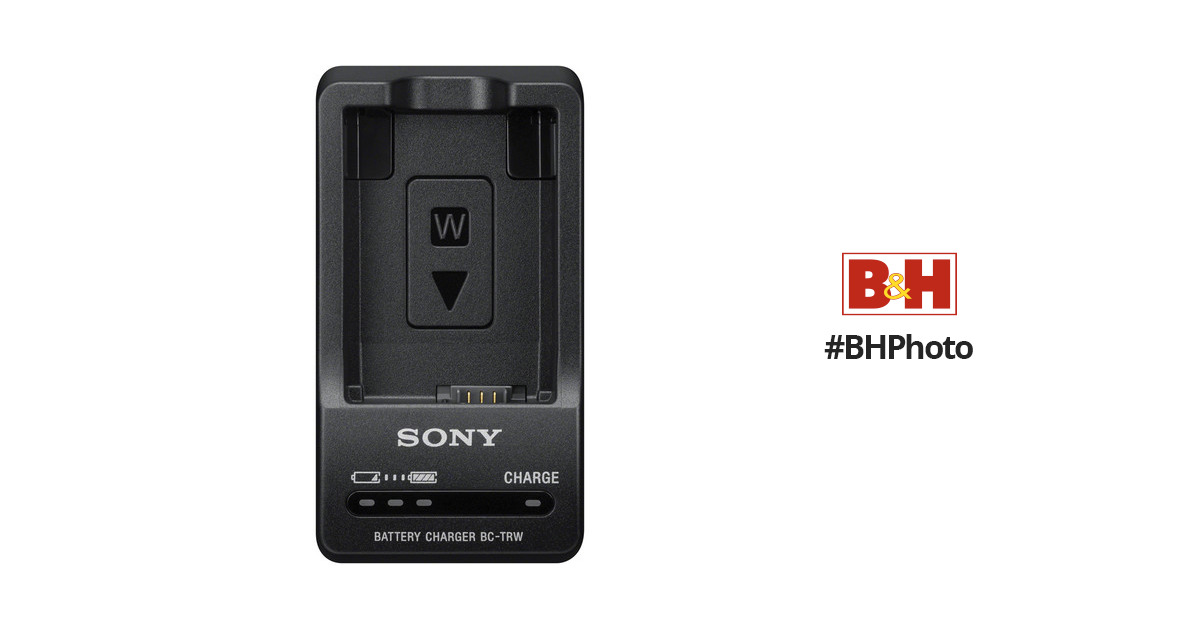 Sony BC-TRW W Series Battery Charger (Black) BCTRW BH Photo