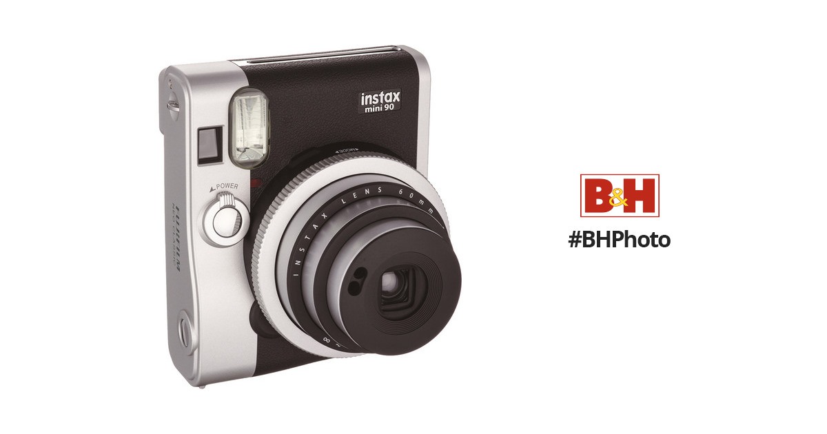 Fujifilm + Instax Mini 90 Neo Classic Camera, Instant Film Camera –  Red