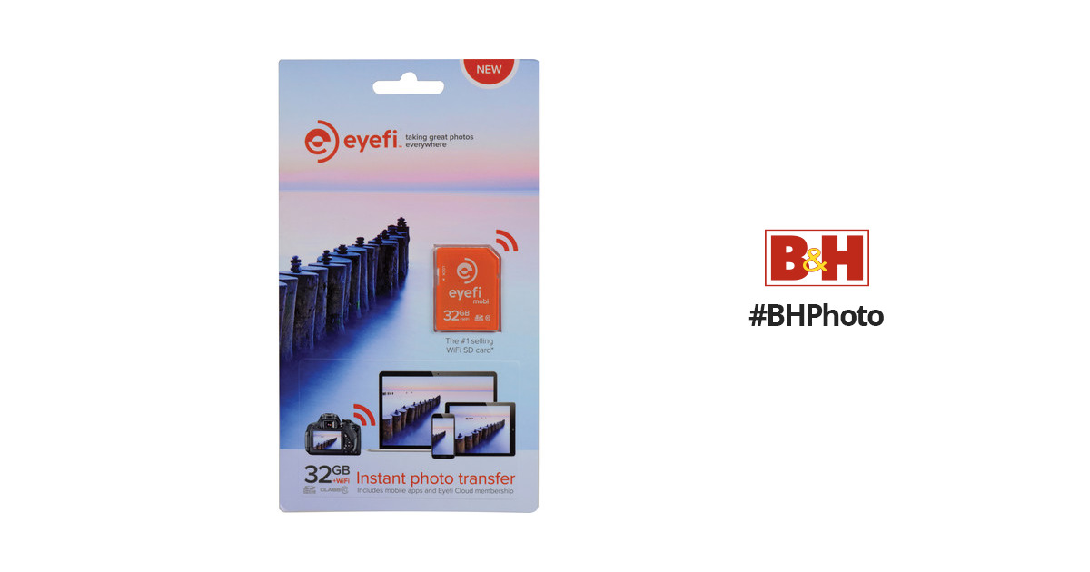Eyefi 32GB Mobi SDHC Wi-Fi Memory Card (Class 10) MOBI-32 B&H
