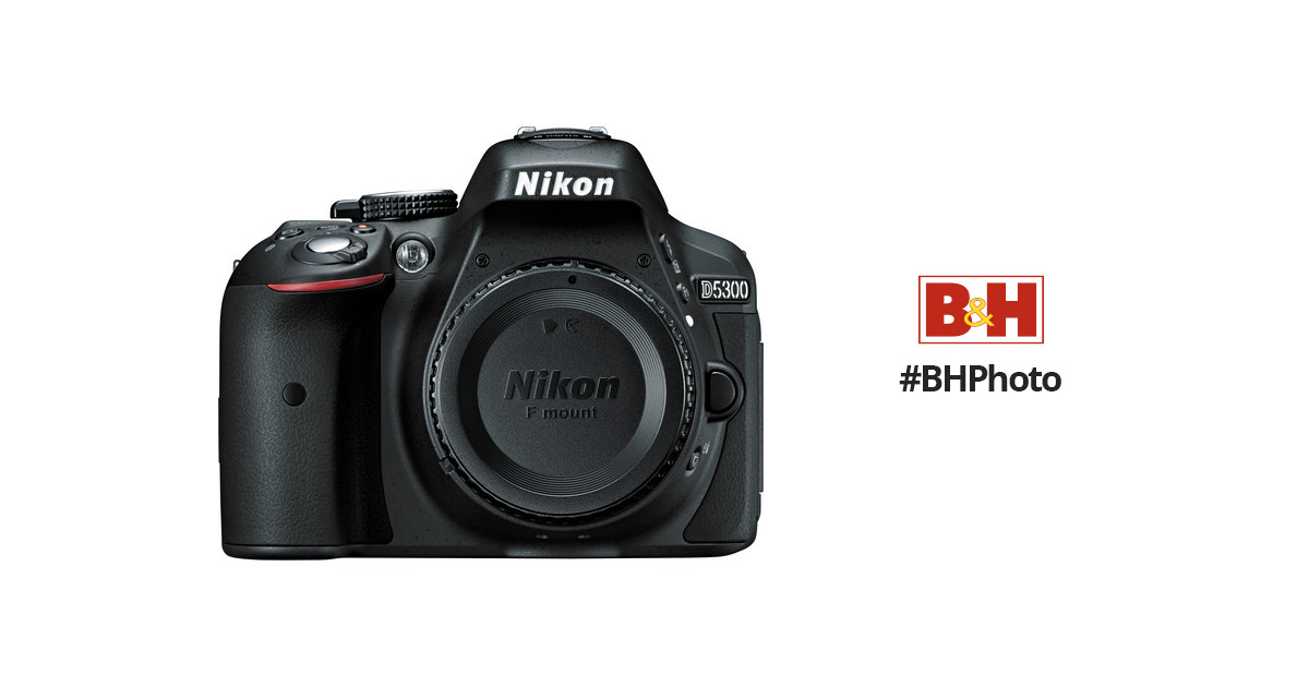 Nikon D5300 DSLR Camera (Body Only, Black) 1519 B&H Photo Video