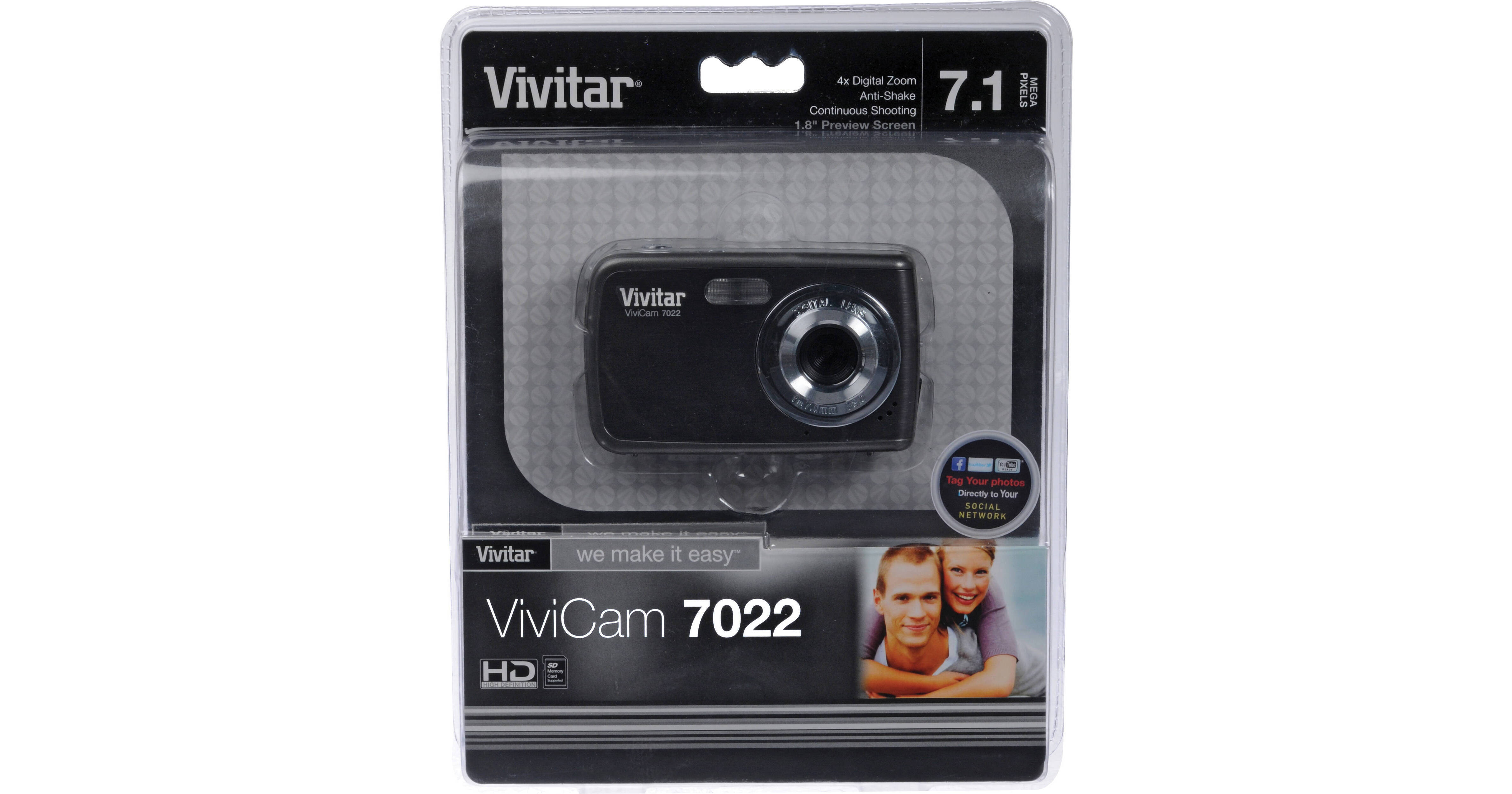 Vivitar ViviCam 7022 Digital Camera (Graphite) V7022GRAPHITE