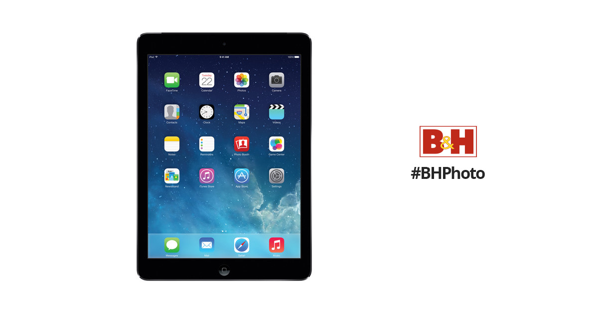 Apple GB iPad Air Wi Fi Only, Space Gray MDLL/A B&H Photo