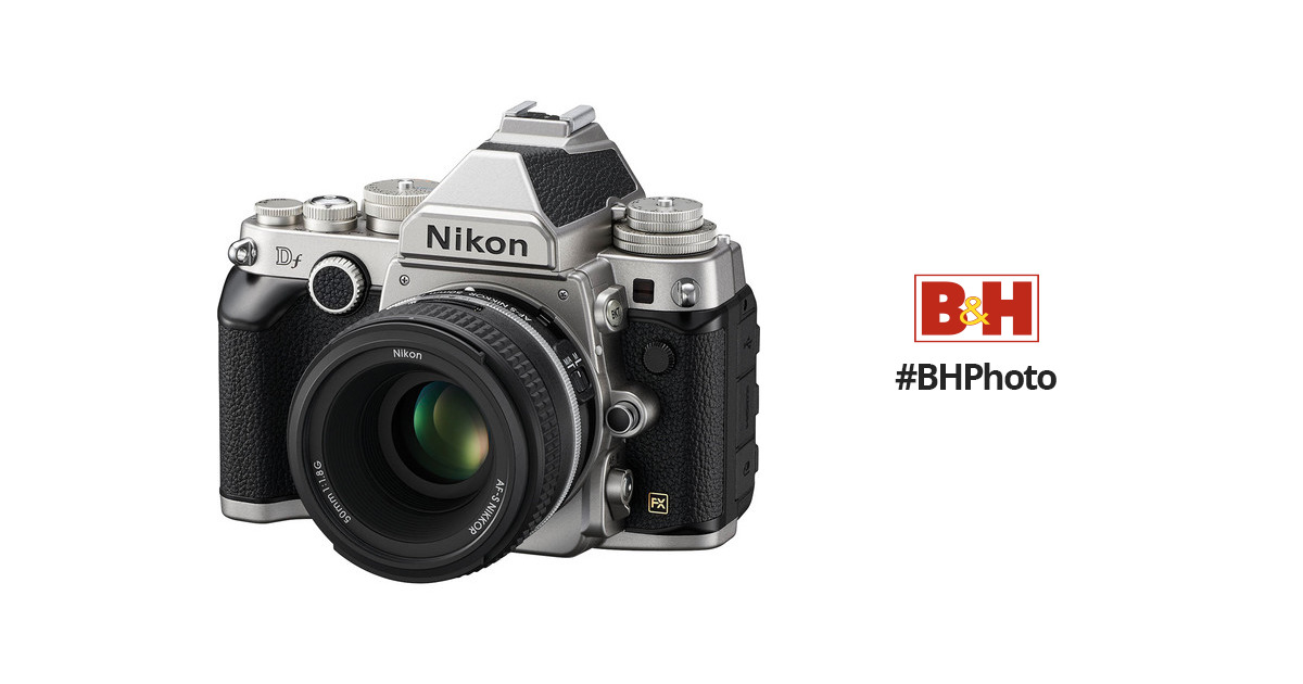 Nikon Df Camera with 50mm f/1.8 Lens (Silver) Nikon Df at B&H Photo