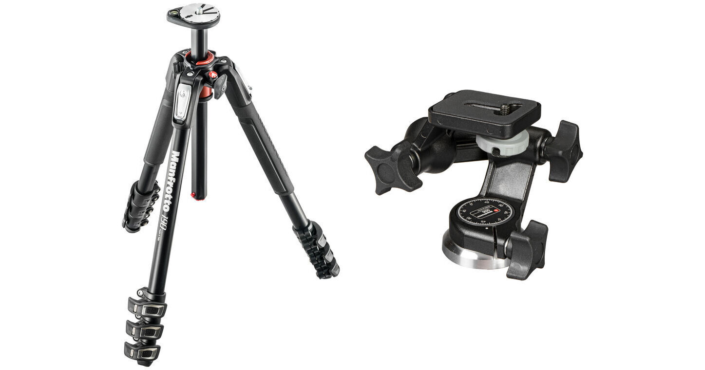 Manfrotto 056 3-Way, Pan-and-Tilt Head with 1/4-20 Mount 056