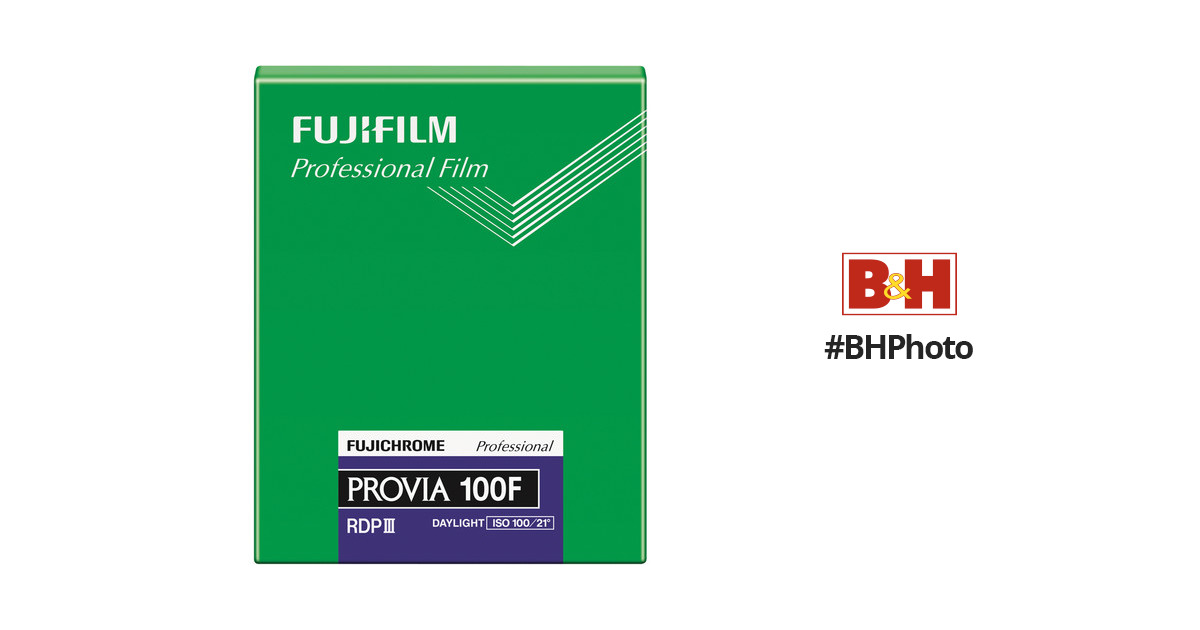 FUJIFILM Fujichrome Provia 100F Professional RDP-III Color Transparency  Film (4 x 5
