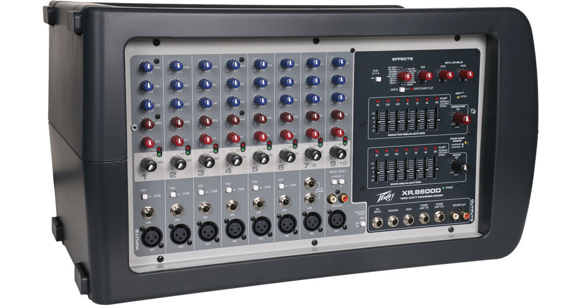 Peavey XR8600D-120US POWERED MIXERS LVL 2 03003160X B&H Photo