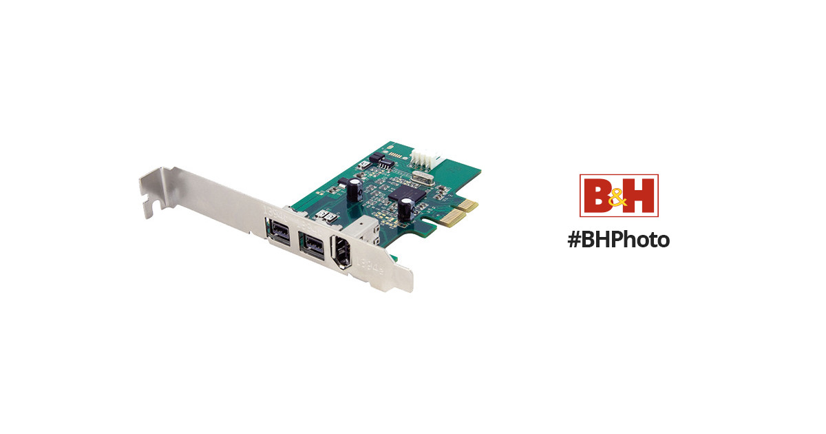 StarTech 3-Port FireWire 800/400 (1394b/a) PCIe Card PEX1394B3