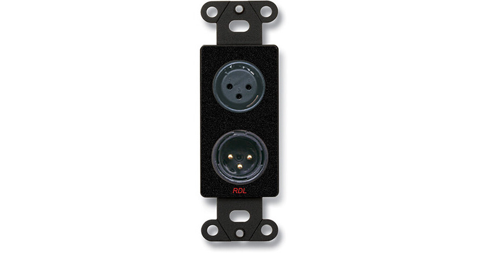 RDL DB-XLR2 Decora Wall Plate with XLR 3-Pin Female & DB-XLR2