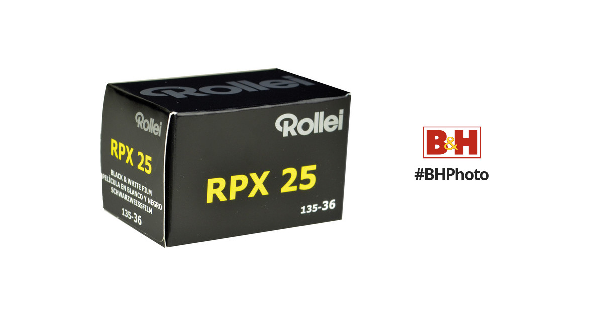 Rollei RPX 25 ISO Black & White Film 35mm 36 Exposure 