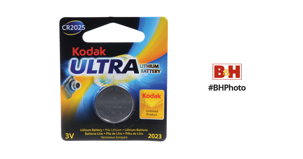 Pile Bouton 3V Kodak Ultra Lithium CR2025