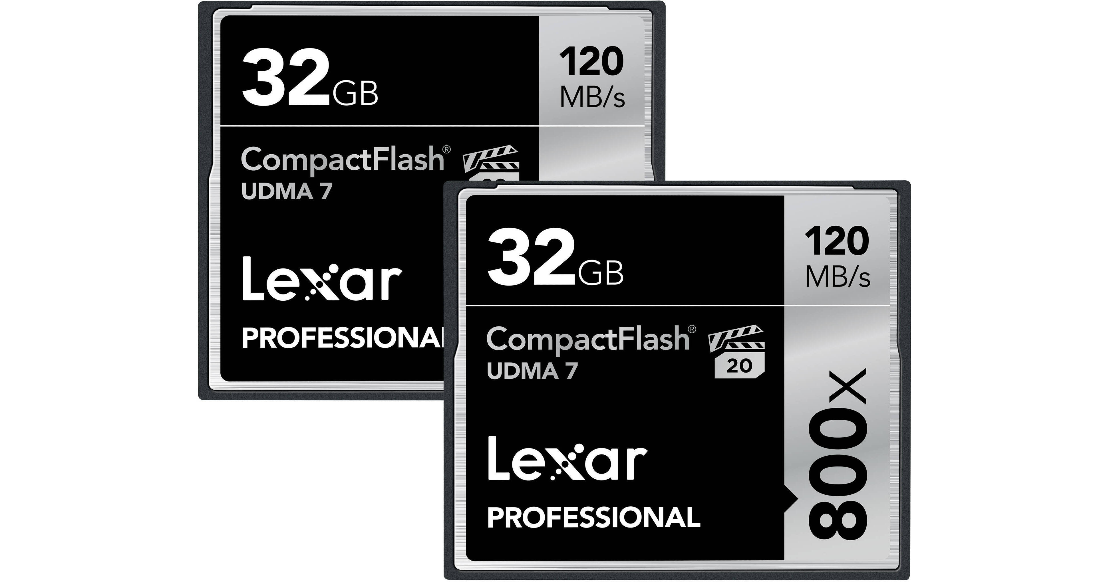 Lexar 32GB CompactFlash Memory Card Professional LCF32GCRBNA8002