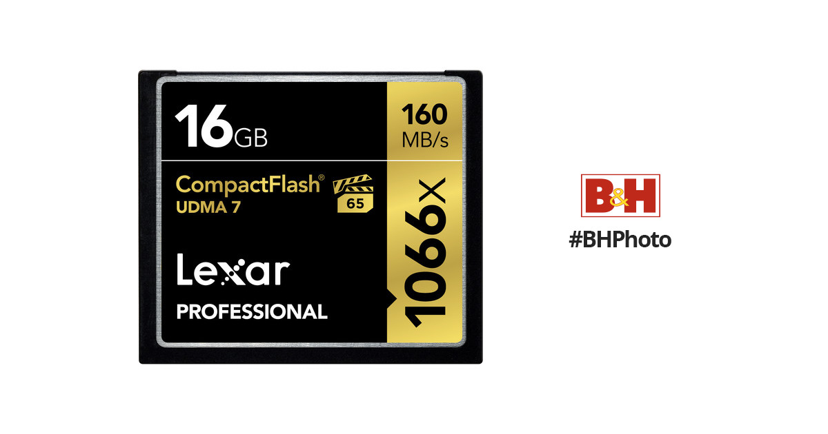 爆安プライス Lexar Professional 1066 x 256 GB VPG-65 CompactFlash