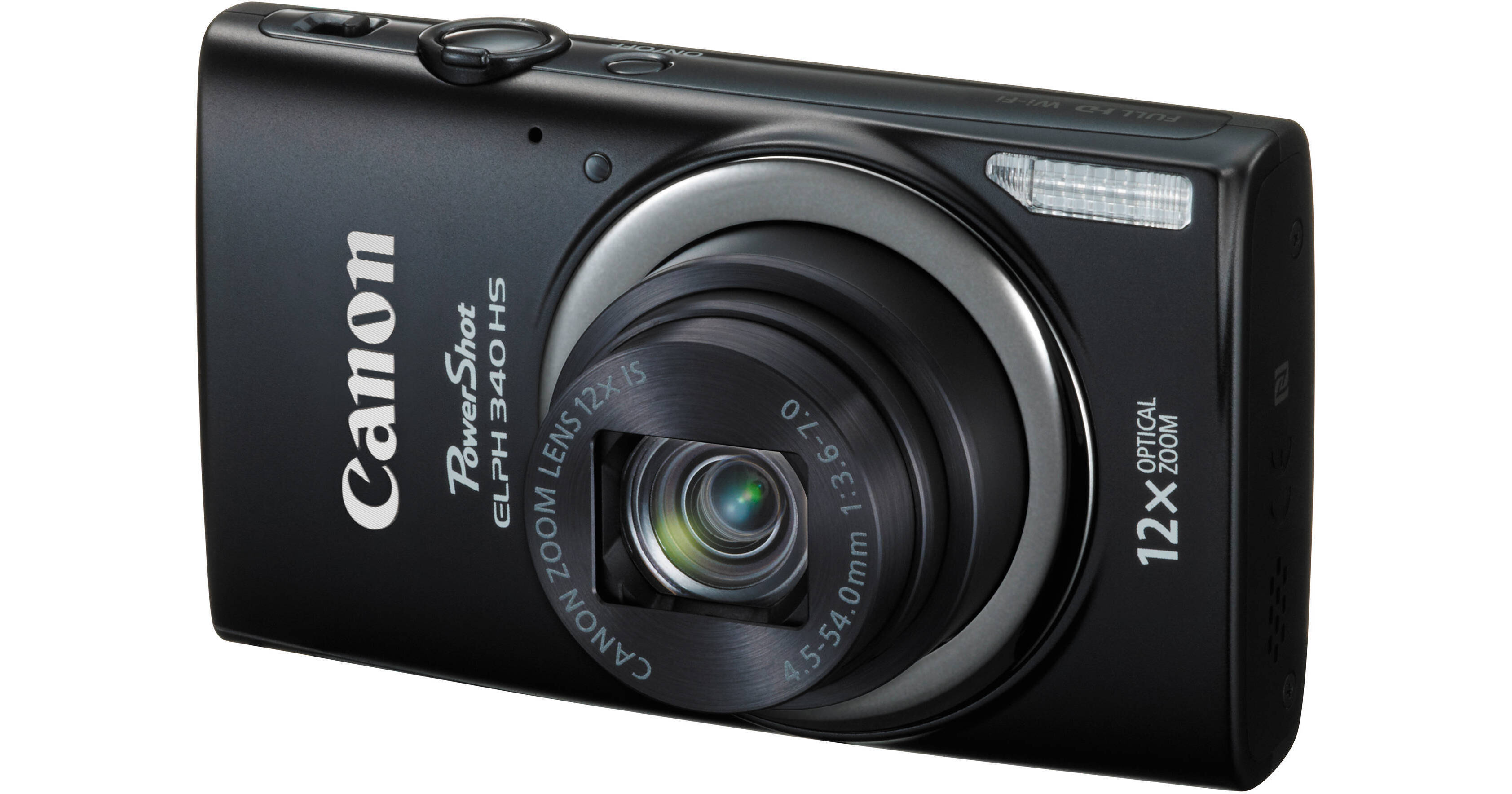 Canon PowerShot ELPH 340 HS Digital Camera (Black) 9344B001 B&H