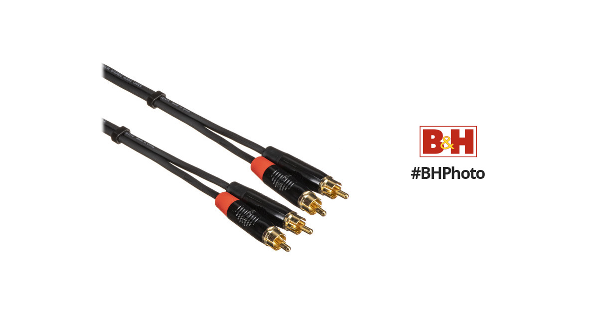 50 Feet TNP 2RCA Stereo Audio Cable Right and Left Gold Plated Dual Shielded RCA to RCA Male Connectors Black - Dual RCA Plug M/M 2 Channel