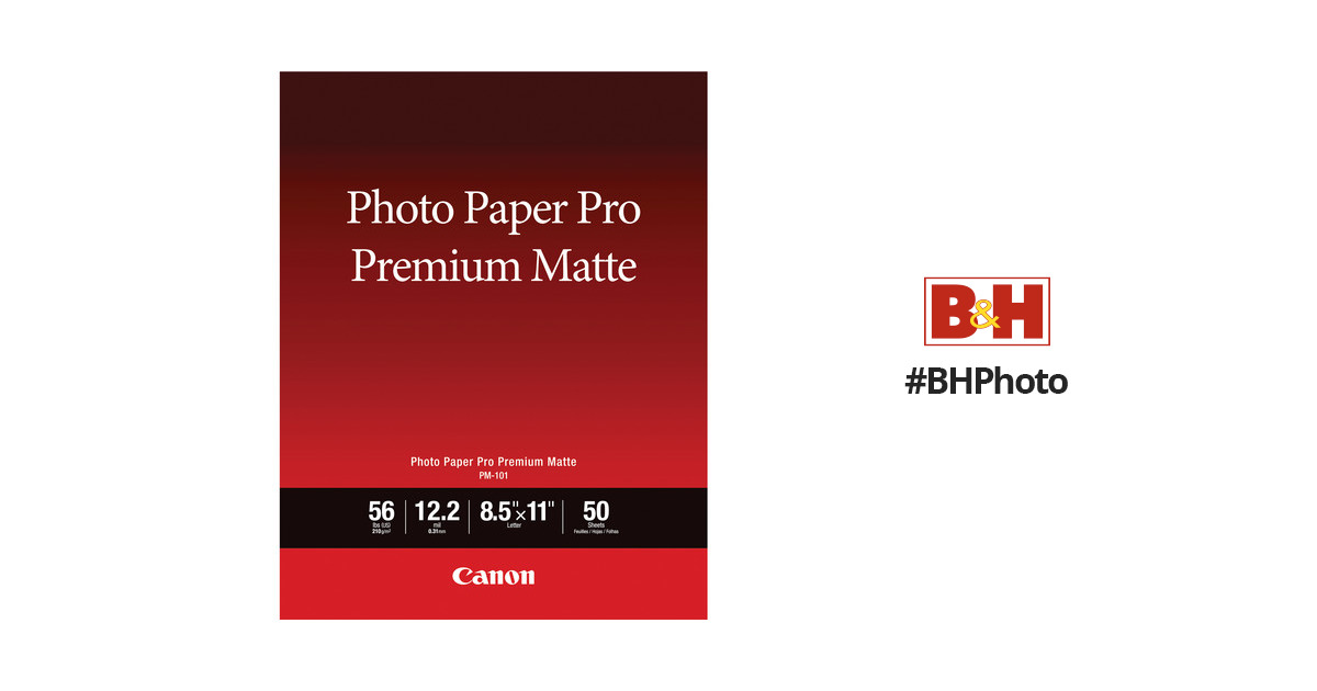 Premium Matte Photo Paper 8.5 x 11 - 100 Sheets @ $19.99