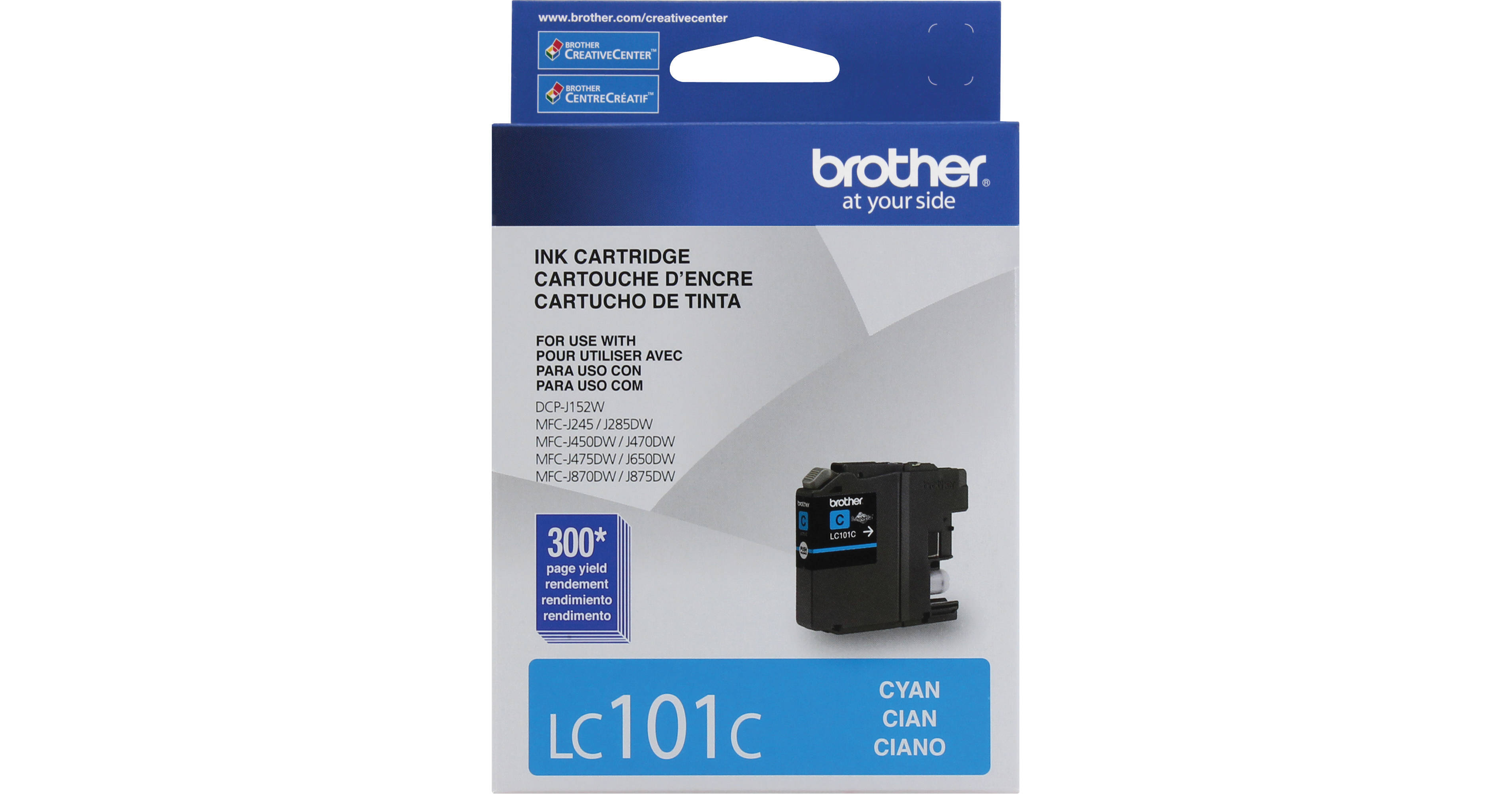 Brother lc101c innobella standard yield ink cartridge lc101c b h