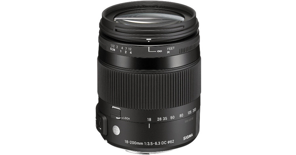 Sigma 18-200mm f/3.5-6.3 DC Macro HSM Contemporary Lens 885-109