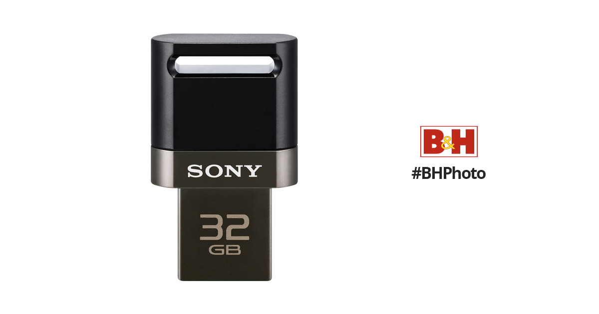 Sony 32GB MicroVault Smartphone USB Flash Drive (Black)