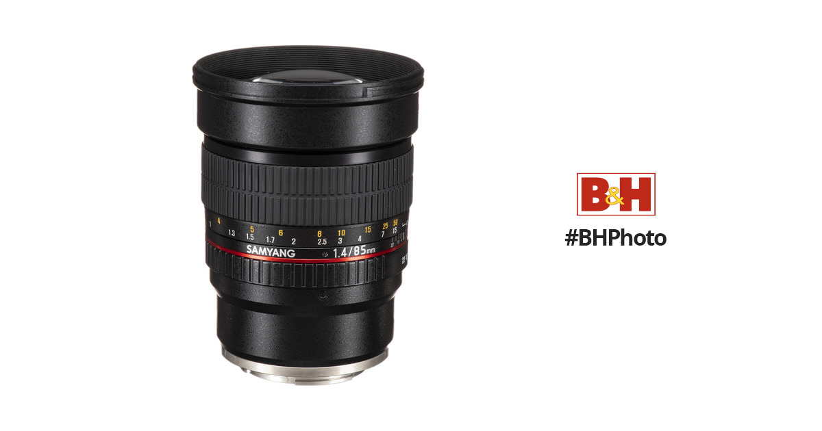 Samyang SY85M-FX 85mm F1.4 Ultra Wide Lens for Fuji X Mount Cameras,Black 