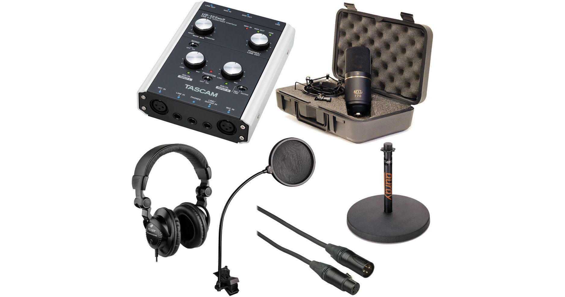 TASCAM Desktop Recording Kit B&H Photo Video