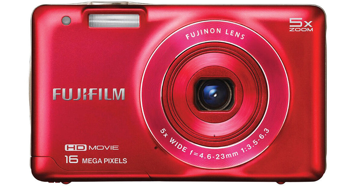 FUJIFILM FinePix JX660 Digital Camera (Red) 16291376 B&H Photo