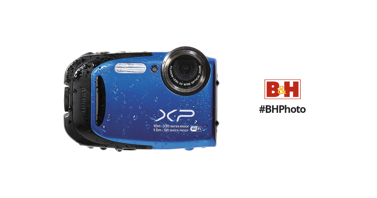 FUJIFILM FinePix XP70 Digital Camera (Blue) 16409284 B&H Photo
