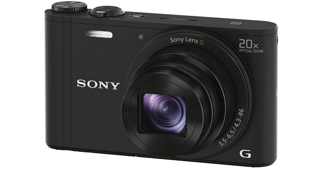 Sony Cyber-shot DSC-WX350 Digital Camera (Black) DSCWX350/B Bu0026H