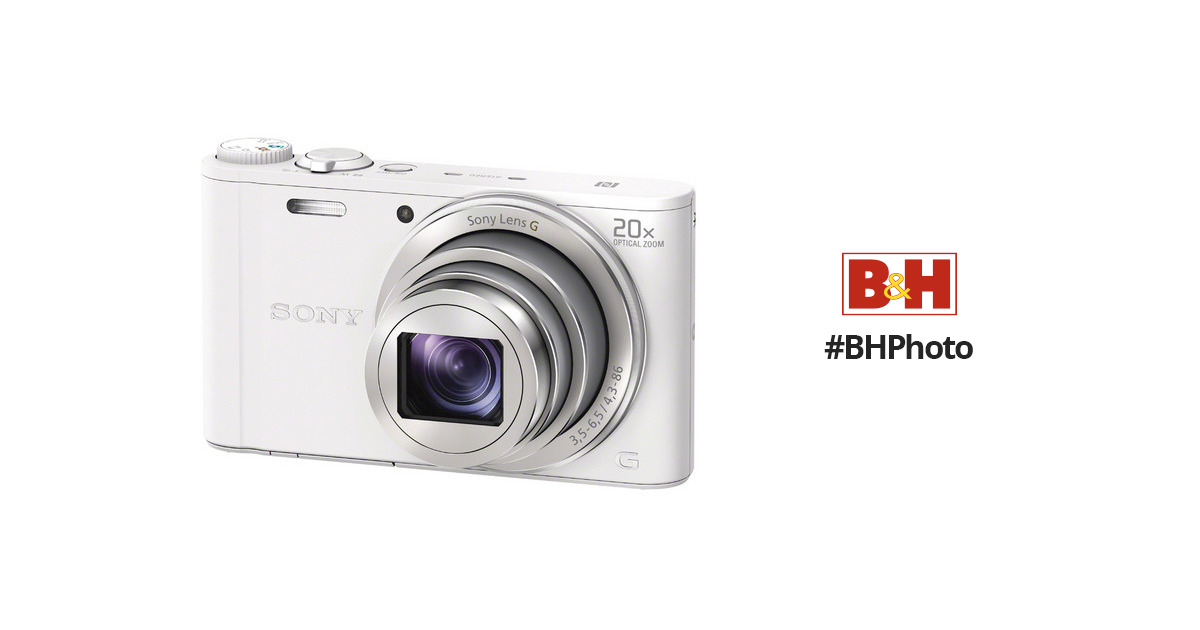 カメラ デジタルカメラ Sony Cyber-shot DSC-WX350 Digital Camera (White) DSCWX350/W B&H