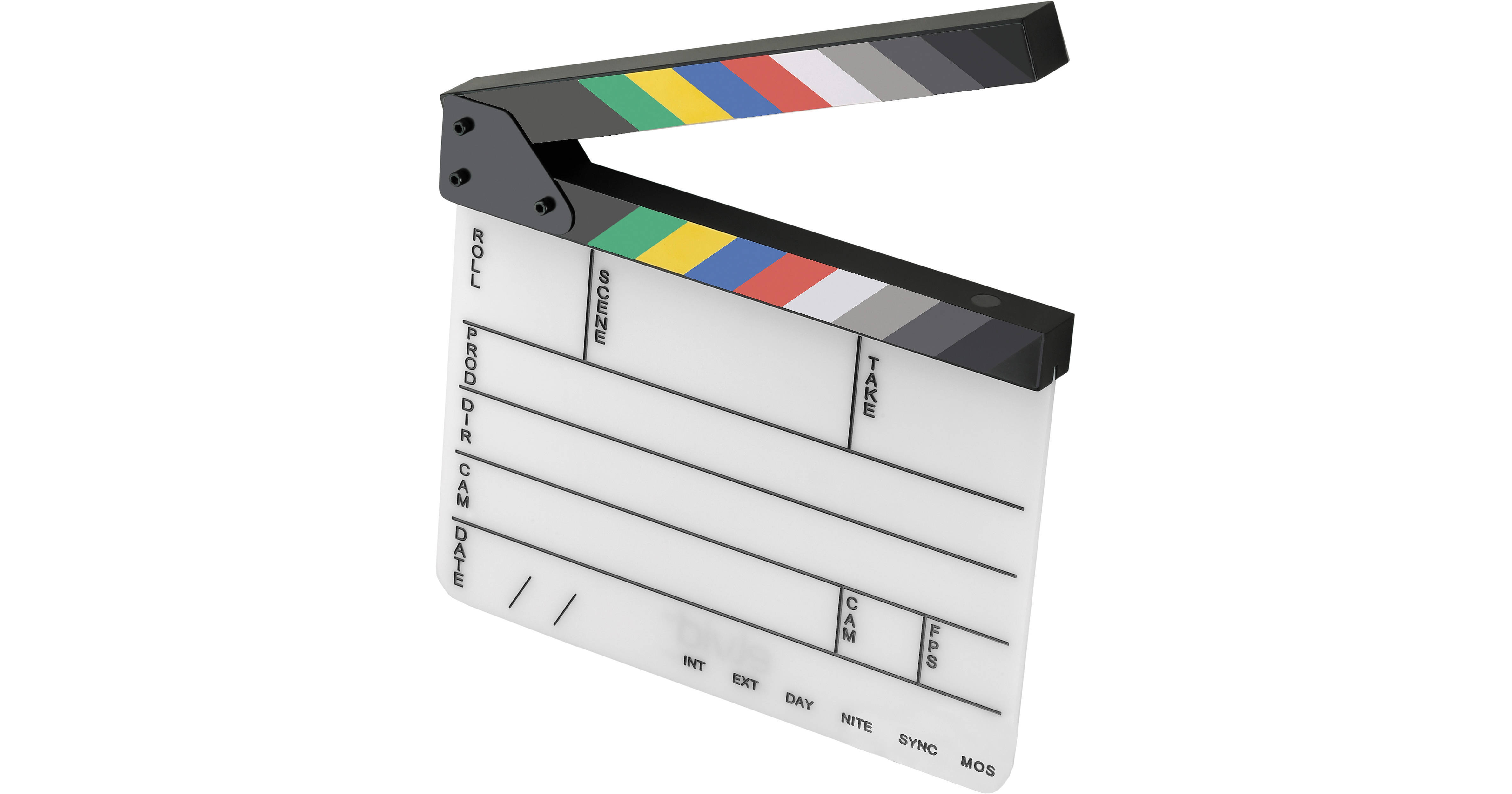 Professional Acrylic Clapper Board Dummy Slate With Stick