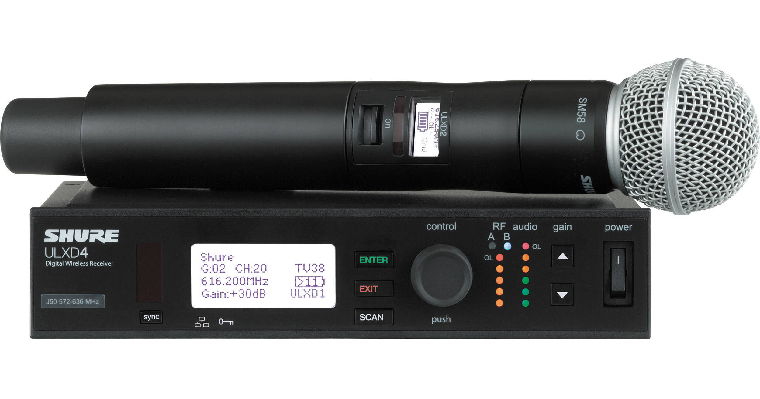 Shure ULXD Digital Wireless Handheld Microphone ULXD24/SM58H50