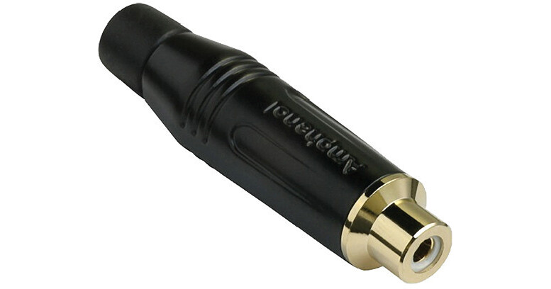Amphenol AC Series RCA Female Cable Connector ACJR-BLK B&H Photo