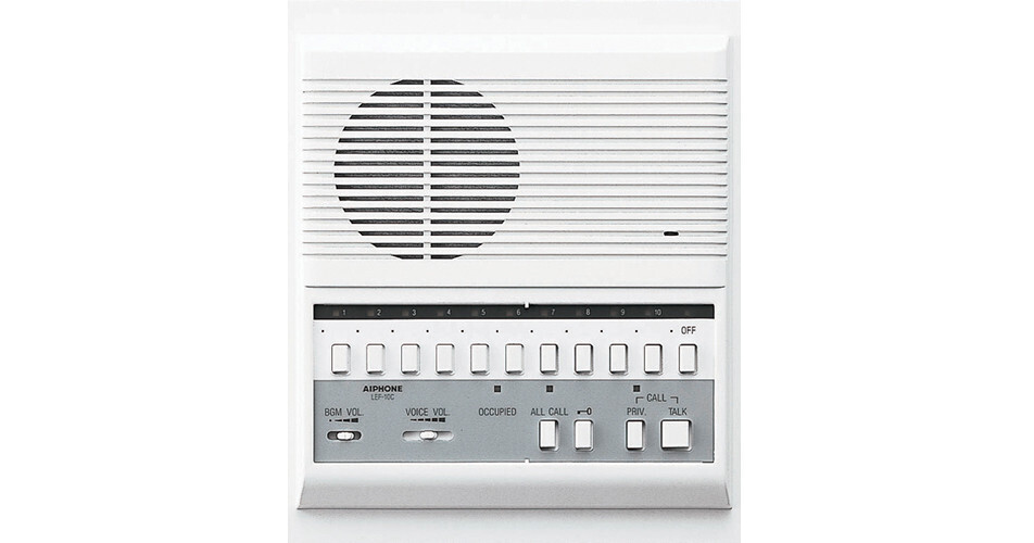 Aiphone LEF10C 10Call SemiFlush Mount Master Stati LEF10C