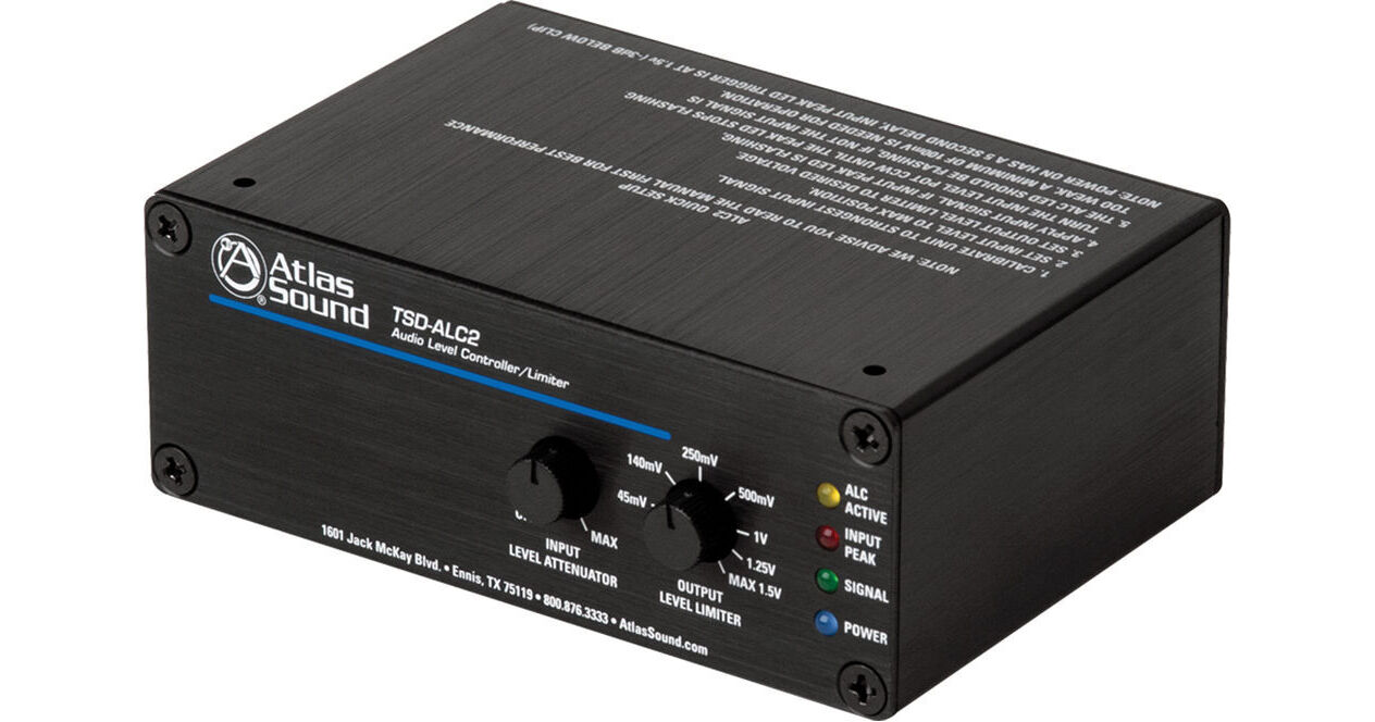 AtlasIED TSD-ALC2 - Audio Level Controller and Limiter