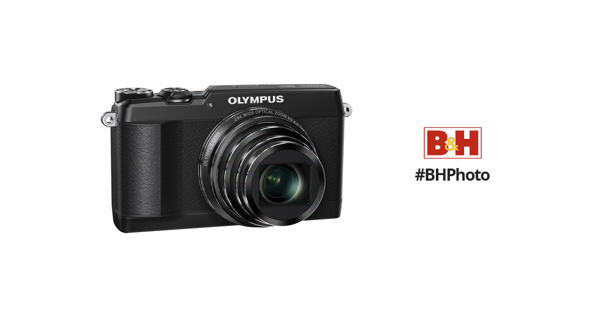 Olympus Stylus SH-1 Digital Camera (Black) V107080BU000 B&H