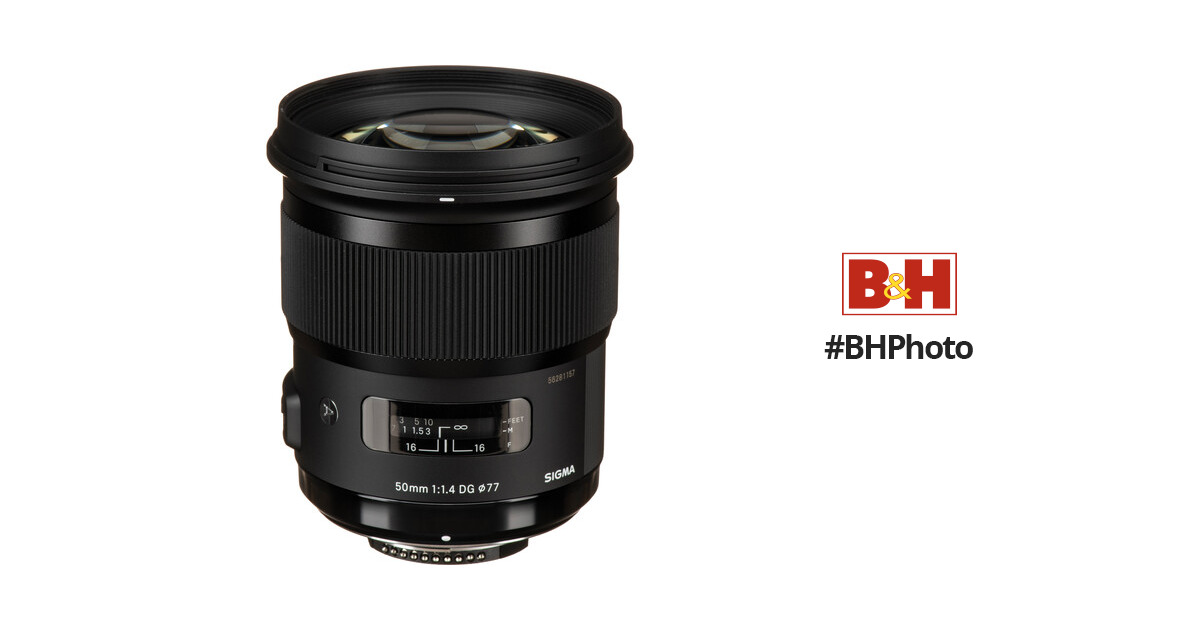 Sigma 50mm f/1.4 DG HSM Art Lens for Nikon F 311306 B&H Photo