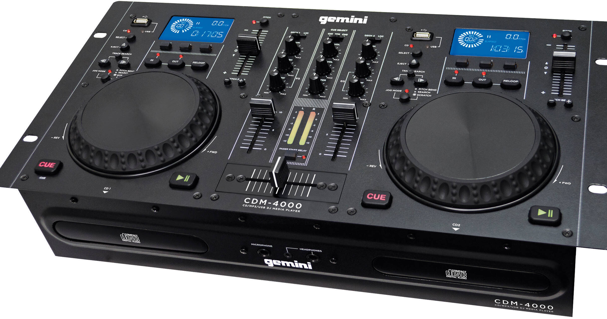 Gemini CDM-4000 CD/MP3/USB DJ Media Player CDM-4000 B&H Photo