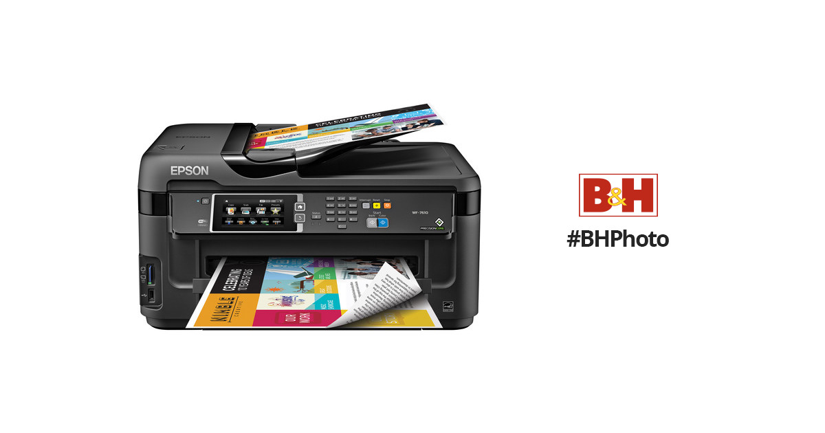 Epson Workforce Wf 7610 Wireless Color All In One C11cc98201 Bandh 4965