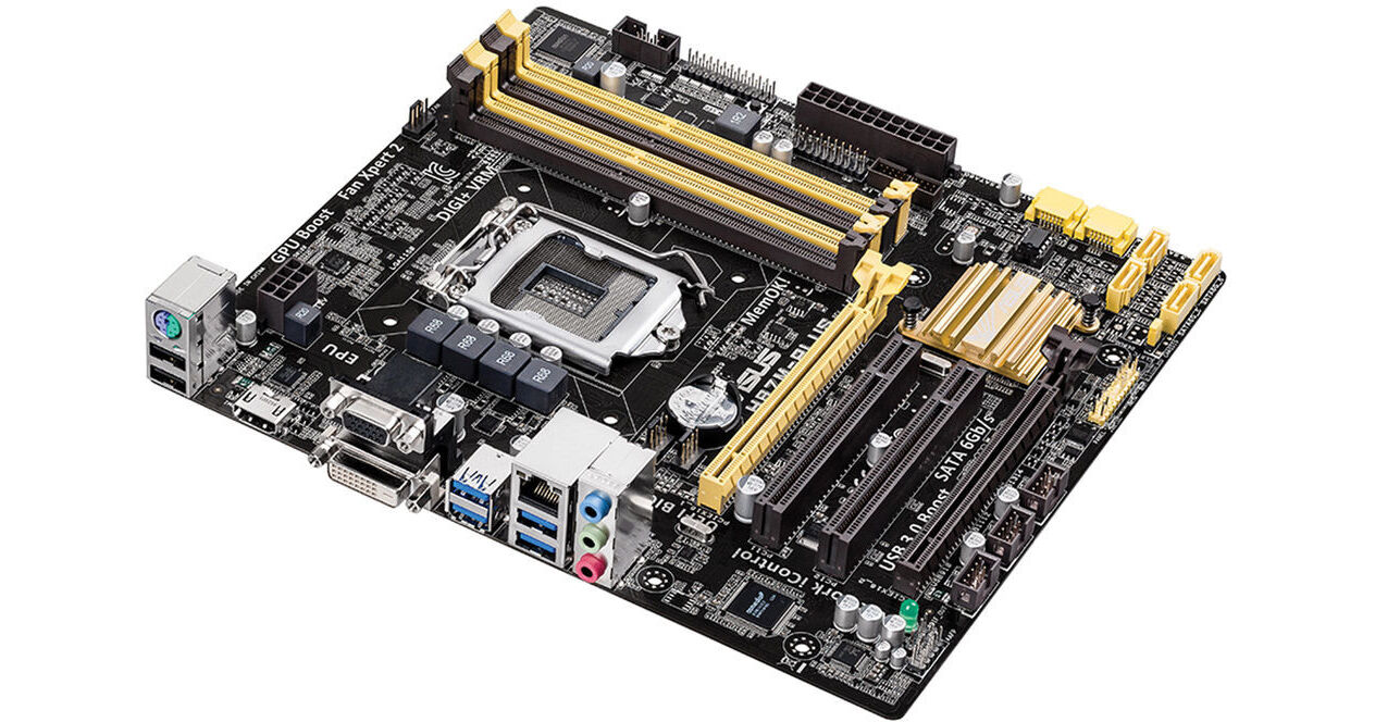 ASUS H87M-PLUS Micro-ATX Motherboard H87M-PLUS Bu0026H Photo Video