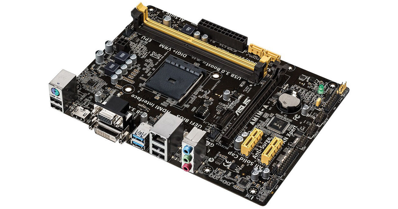 ASUS AM1M-A Micro-ATX Motherboard AM1M-A Bu0026H Photo Video