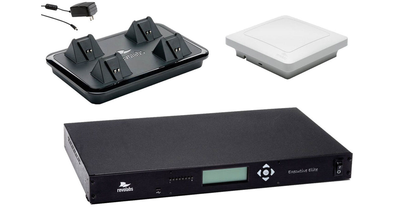 Revolabs Executive Elite 4Channel Wireless System 01ELITEEXEC4