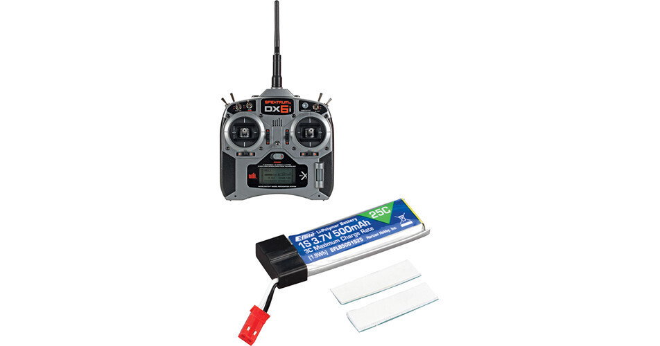 Spektrum DX6i 6Channel DSMX Transmitter with 500 mAh LiPo