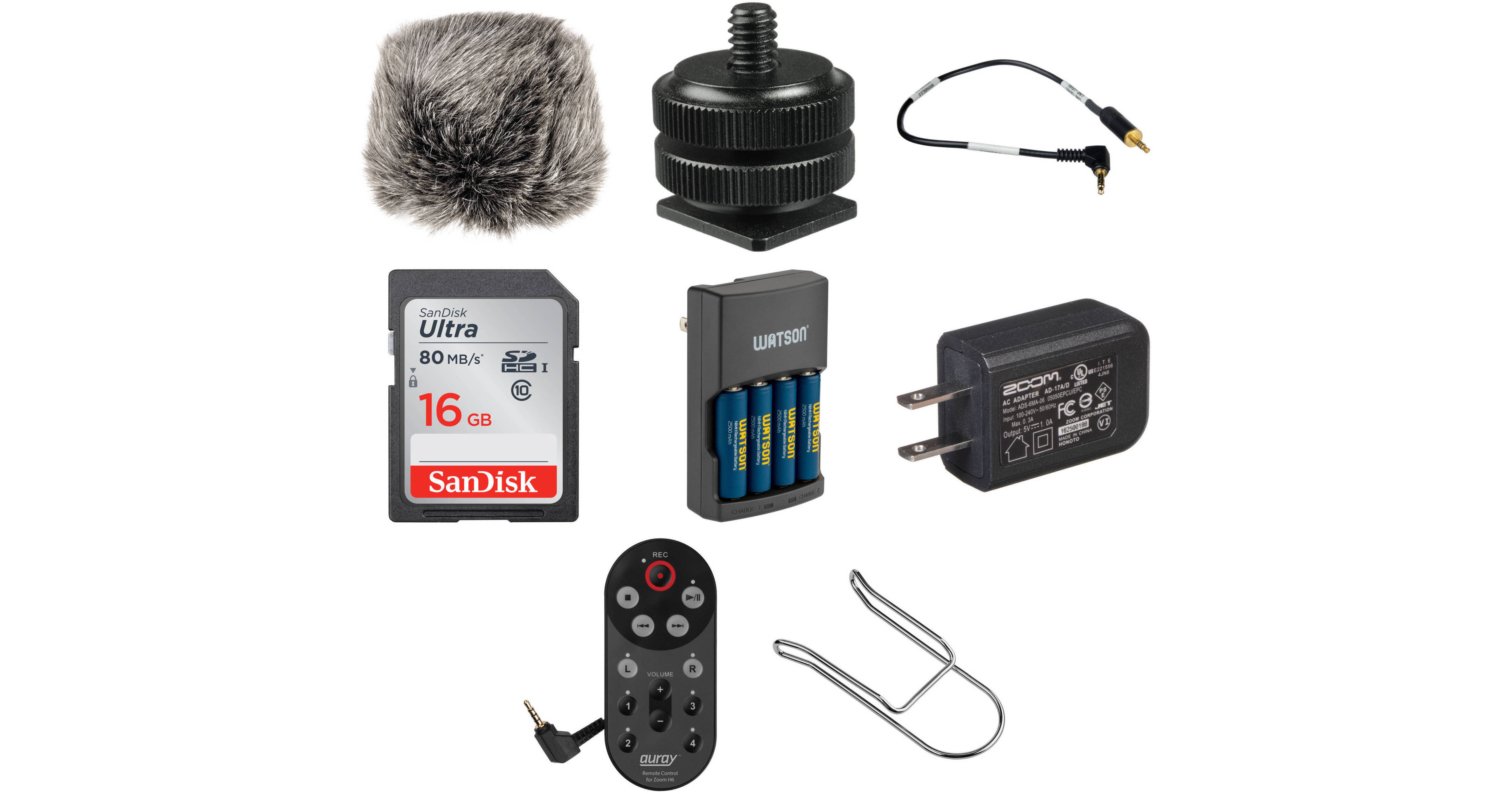 Auray Zoom H6 HDSLR Accessory Kit WRZH6NKD B&H Photo Video